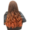 Knotless Braids with Curly Ends